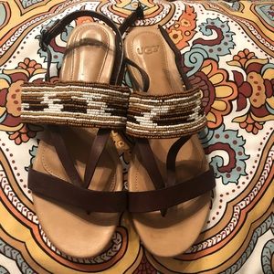 UGG beaded Verona sandals NWOT